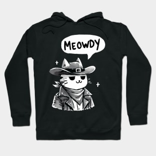 Meowdy Cowboy Cat Hoodie